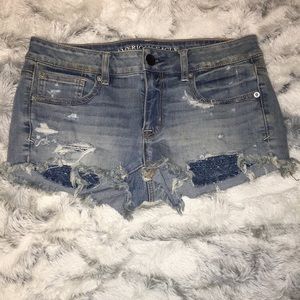 Jean “shortie” shorts